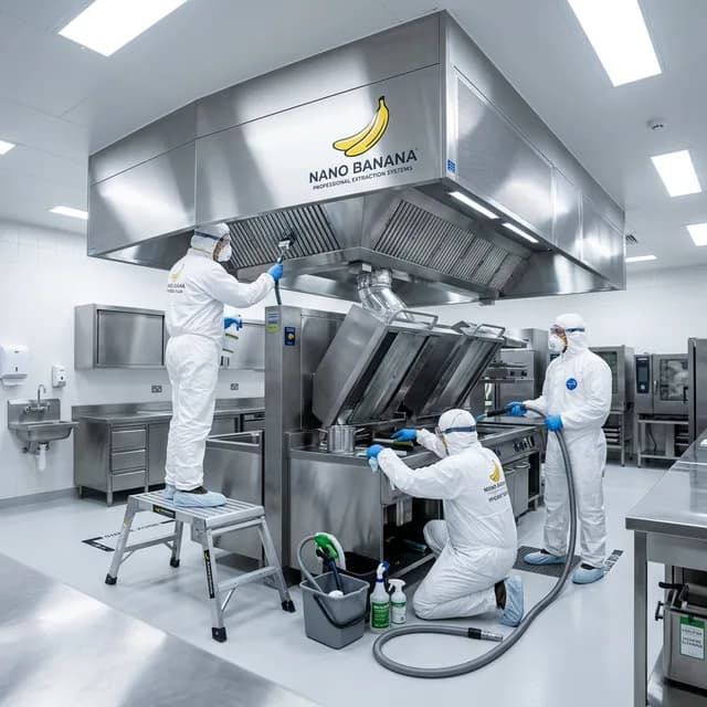 Limpieza técnica profesional en cocina de hospital