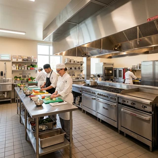 Cocina en residencia de ancianos
